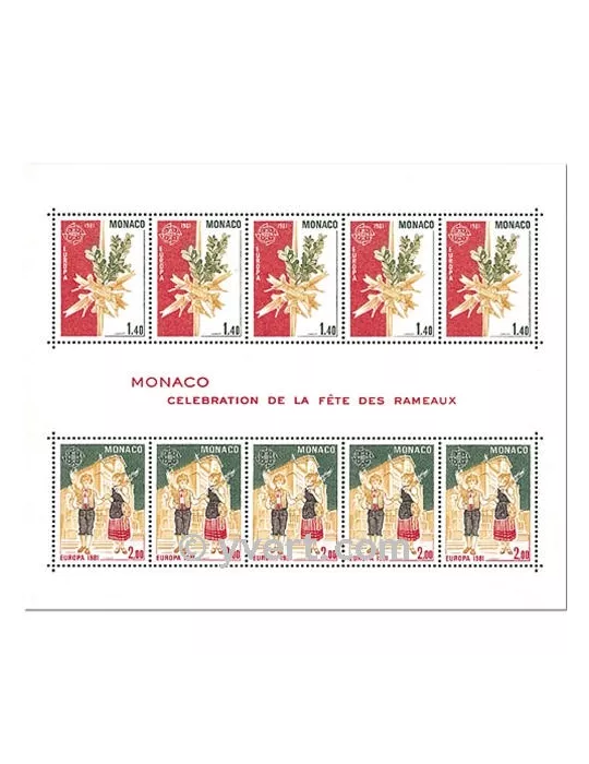 n° 19 -  Timbre Monaco Bloc et feuillets