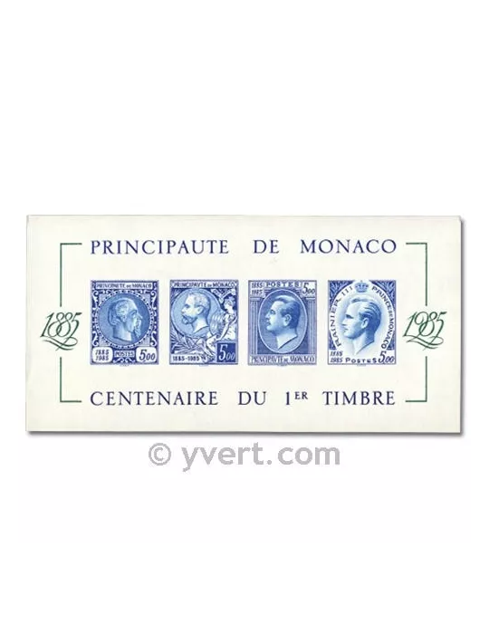 n° 33a -  Timbre Monaco Bloc et feuillets