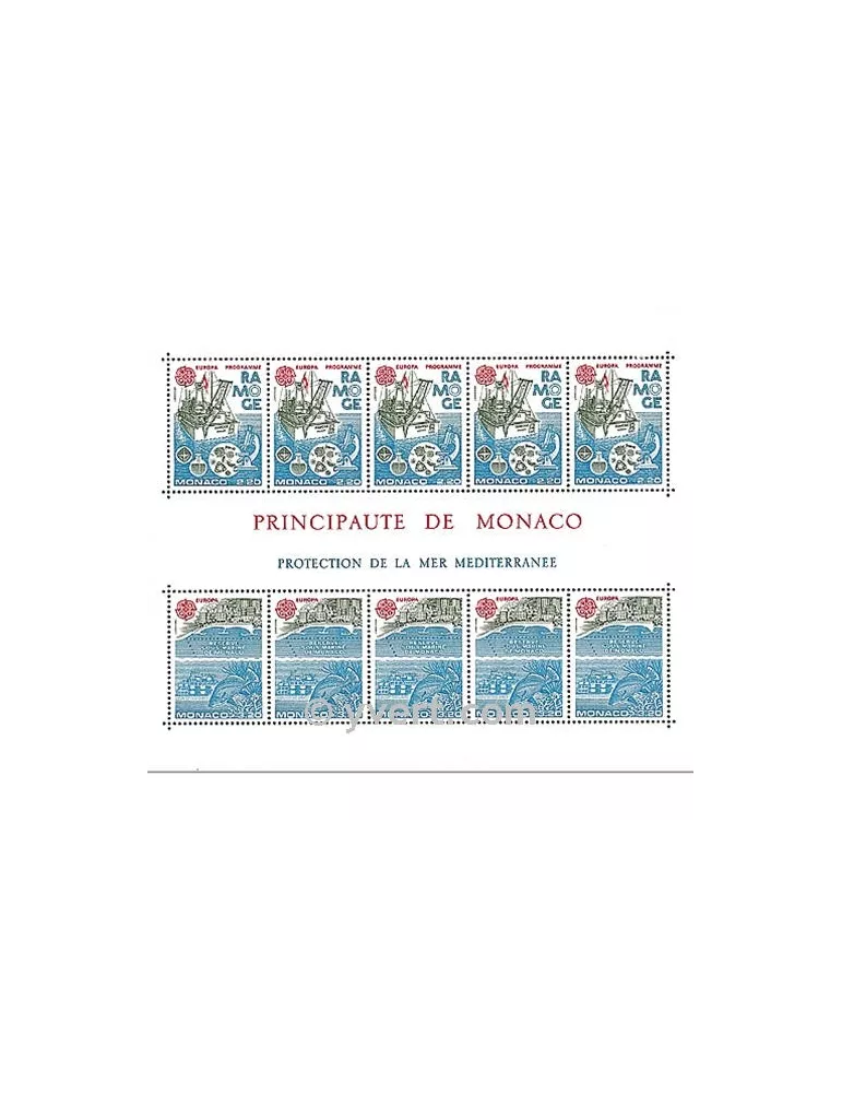 n° 34 -  Timbre Monaco Bloc et feuillets