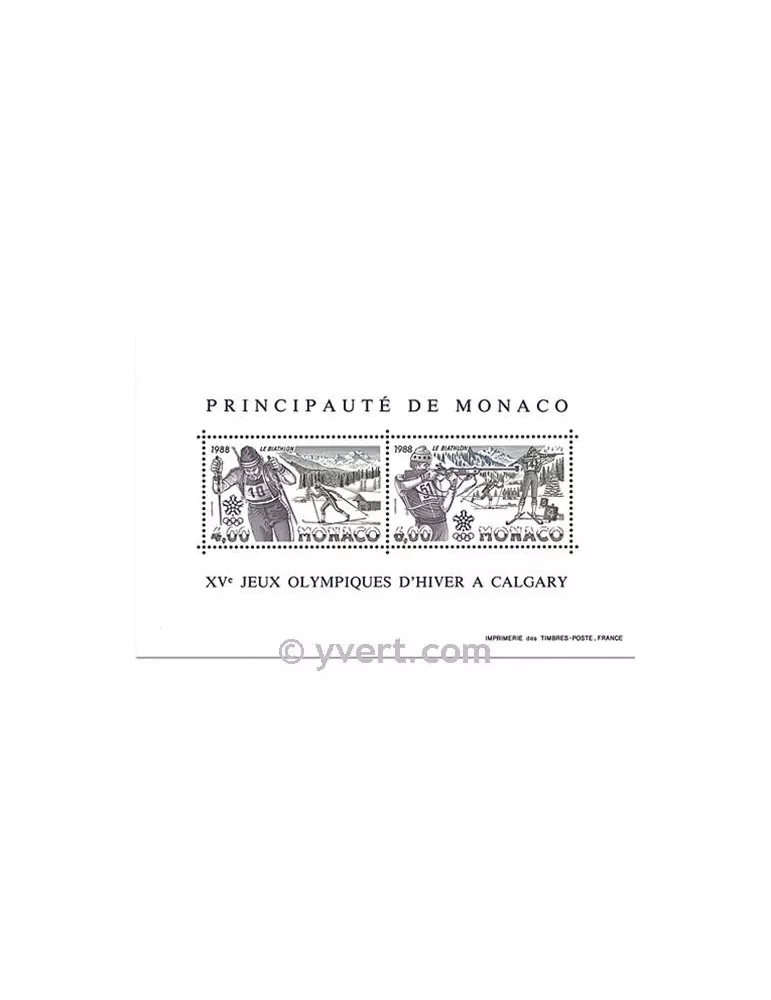 n° 40 -  Timbre Monaco Bloc et feuillets
