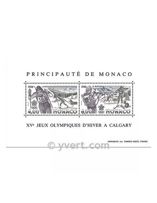 n° 40 -  Timbre Monaco Bloc et feuillets