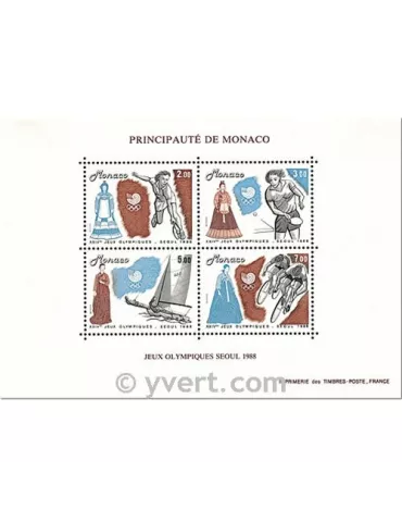 n° 42 -  Timbre Monaco Bloc et feuillets