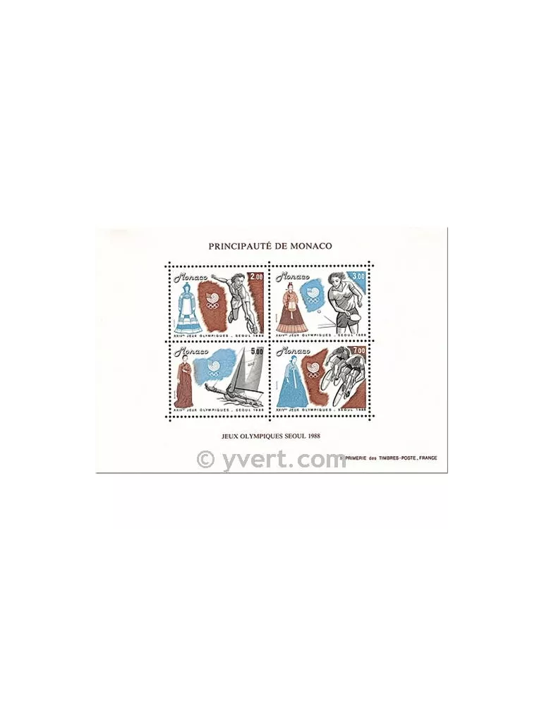 n° 42 -  Timbre Monaco Bloc et feuillets