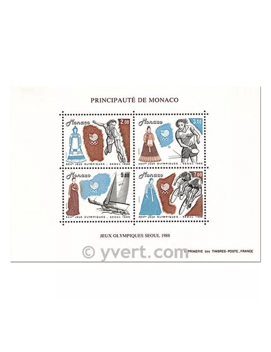 n° 42 -  Timbre Monaco Bloc et feuillets