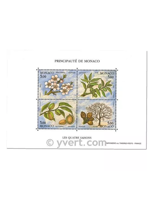 n° 60 -  Timbre Monaco Bloc et feuillets
