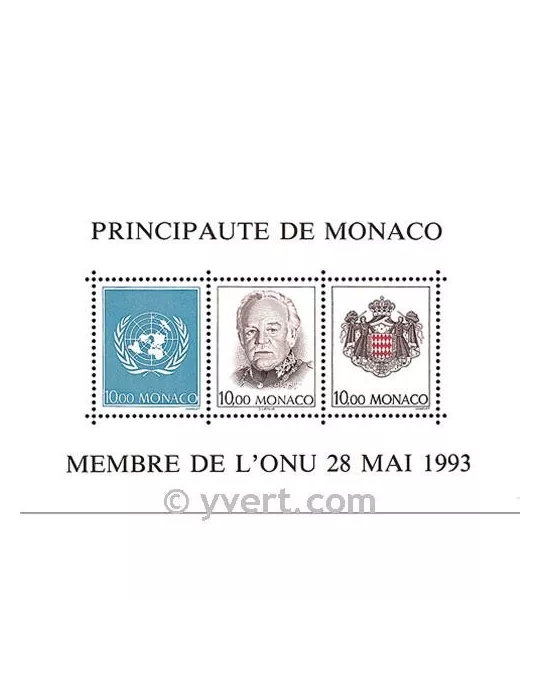 n° 62 -  Timbre Monaco Bloc et feuillets
