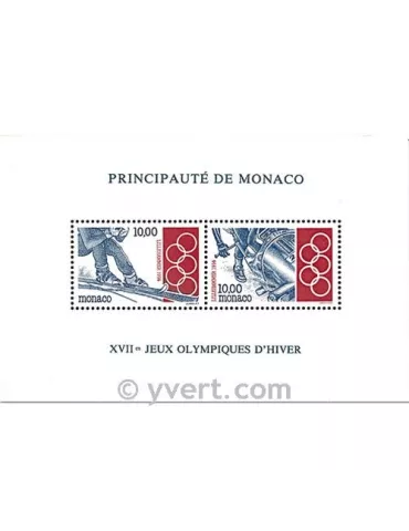 n° 63 -  Timbre Monaco Bloc et feuillets