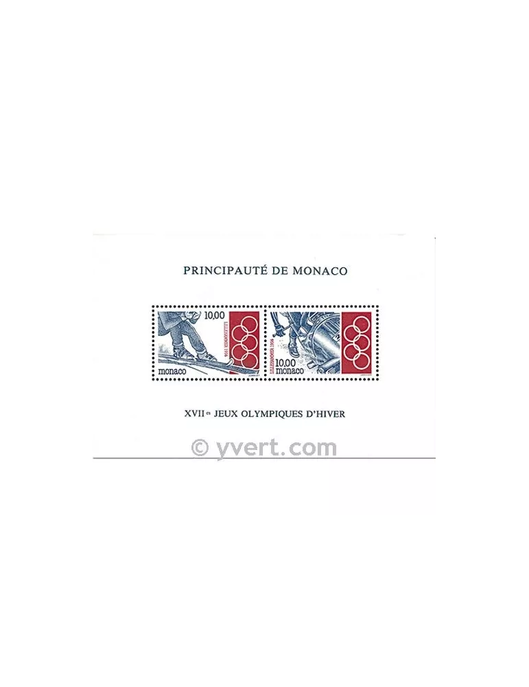 n° 63 -  Timbre Monaco Bloc et feuillets