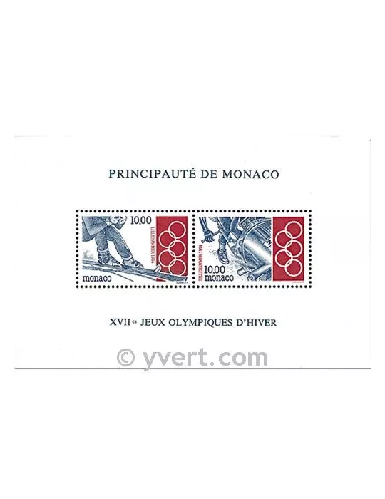 n° 63 -  Timbre Monaco Bloc et feuillets