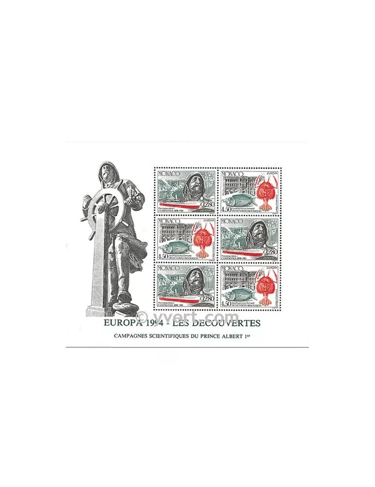 n° 65 -  Timbre Monaco Bloc et feuillets