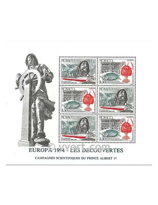 n° 65 -  Timbre Monaco Bloc et feuillets