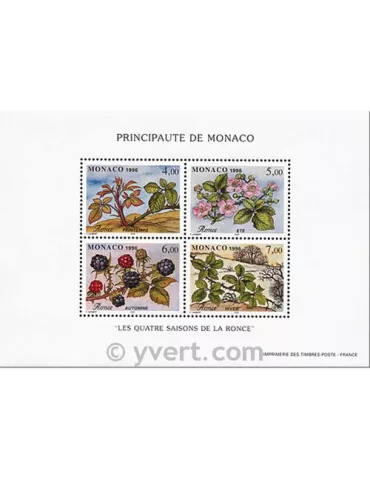 n° 74 -  Timbre Monaco Bloc et feuillets