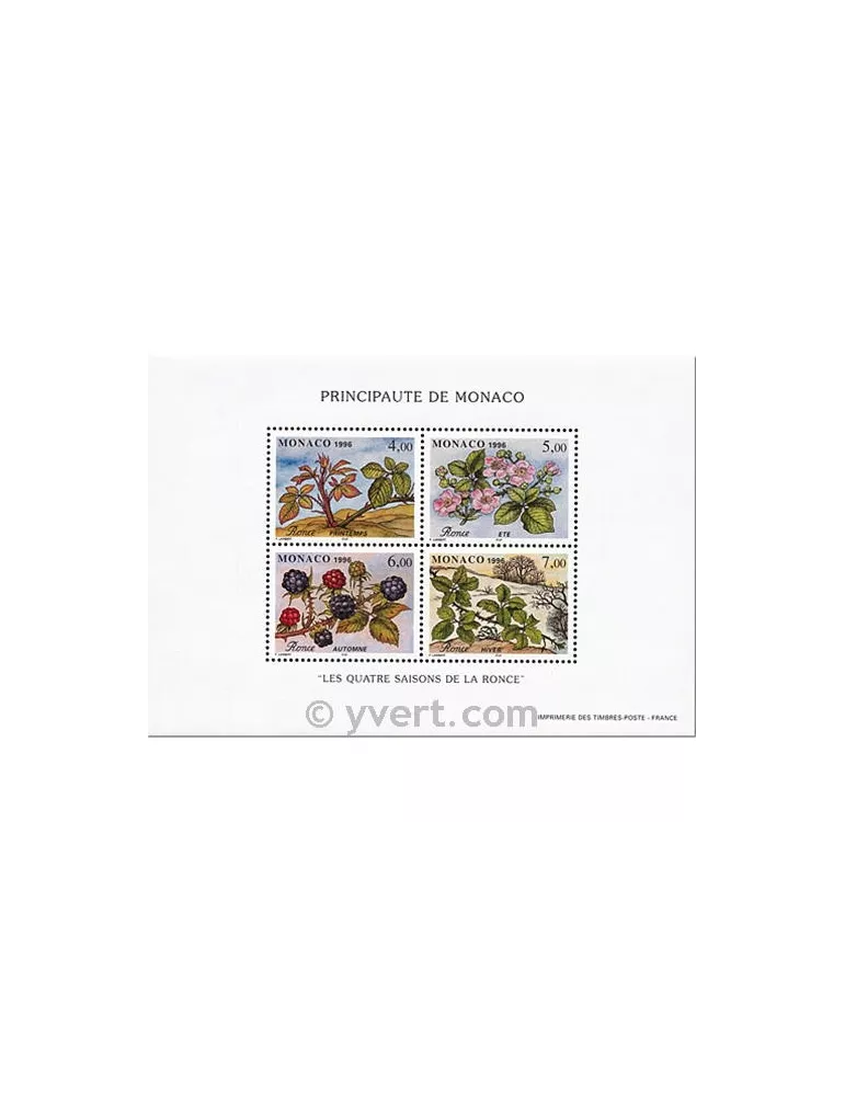 n° 74 -  Timbre Monaco Bloc et feuillets