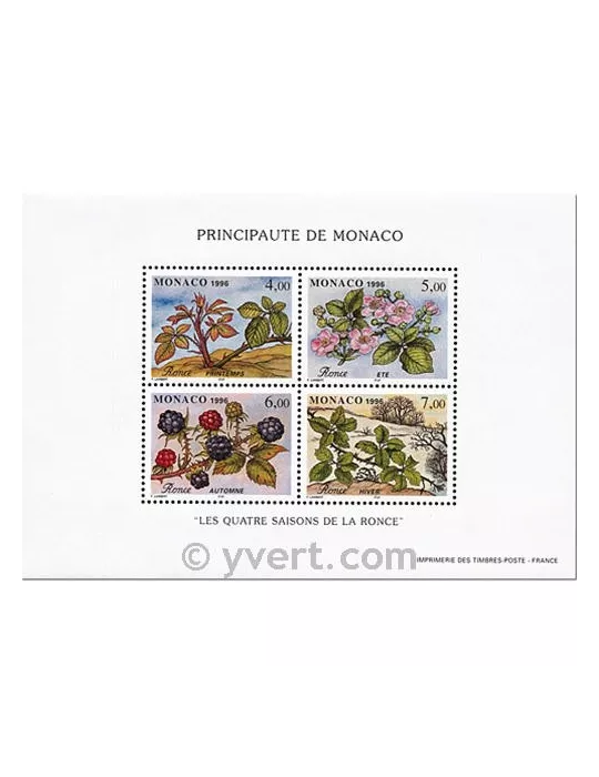 n° 74 -  Timbre Monaco Bloc et feuillets