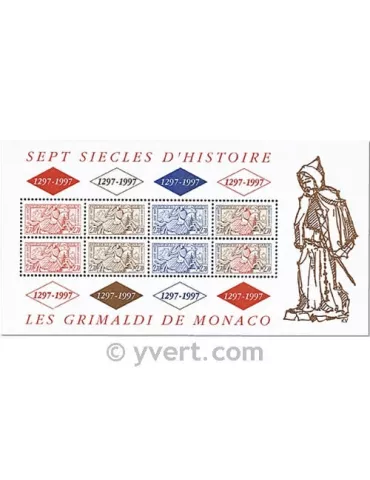 n° 75 -  Timbre Monaco Bloc et feuillets