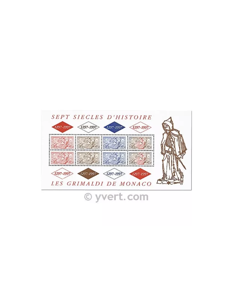 n° 75 -  Timbre Monaco Bloc et feuillets