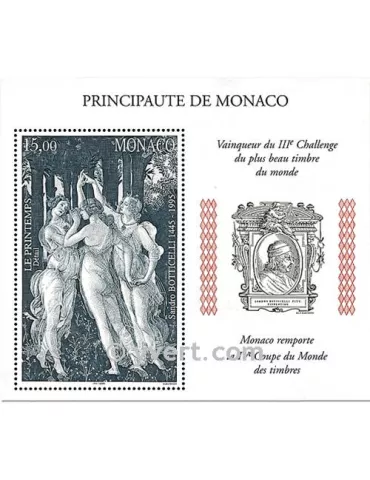 n° 77 -  Timbre Monaco Bloc et feuillets