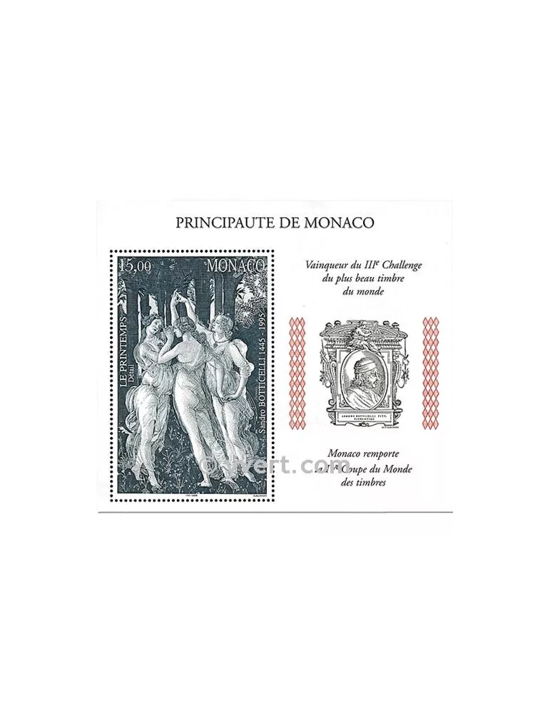 n° 77 -  Timbre Monaco Bloc et feuillets