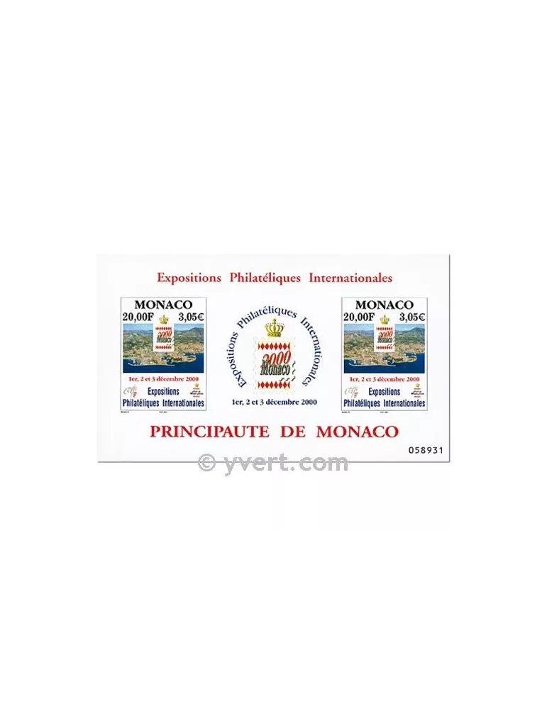 n° 85 -  Timbre Monaco Bloc et feuillets