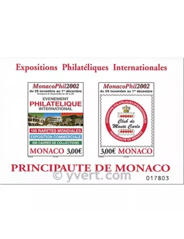 n° 88 -  Timbre Monaco Bloc et feuillets