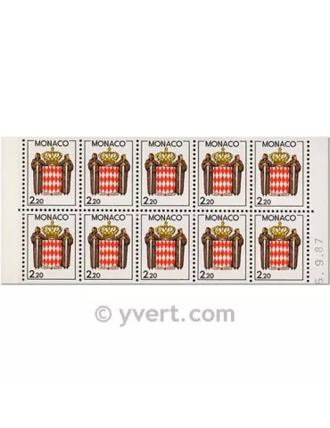 n° 1 -  Timbre Monaco Carnets