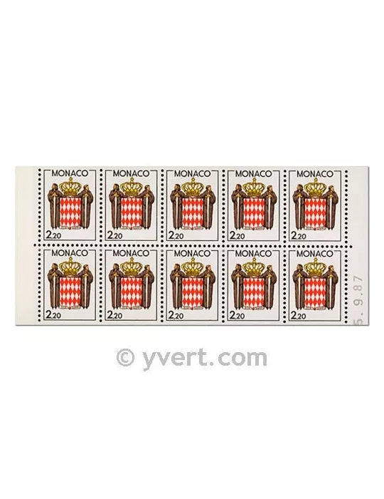 n° 1 -  Timbre Monaco Carnets