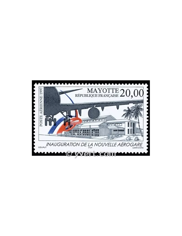 n° 1 -  Timbre Mayotte Poste aérienne