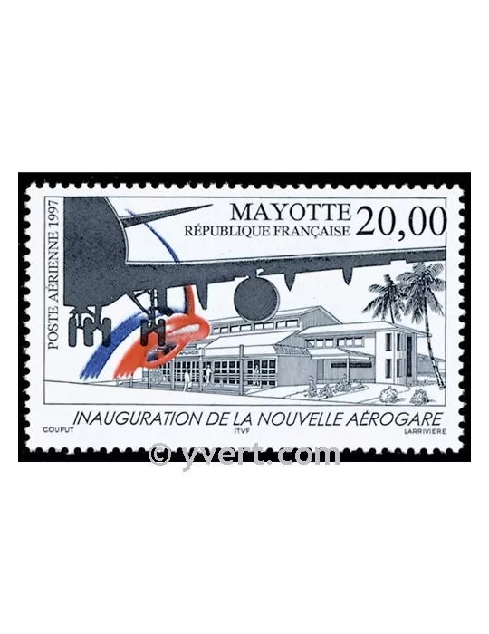 n° 1 -  Timbre Mayotte Poste aérienne