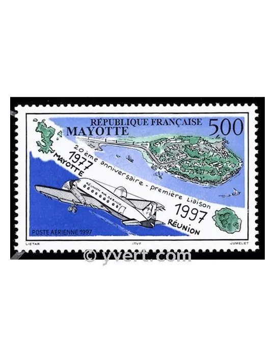 n° 2 -  Timbre Mayotte Poste aérienne