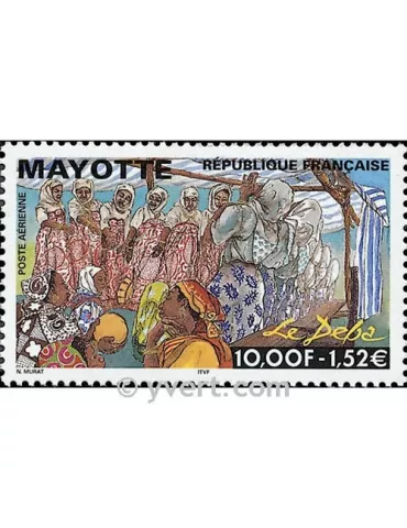n° 4 -  Timbre Mayotte Poste aérienne