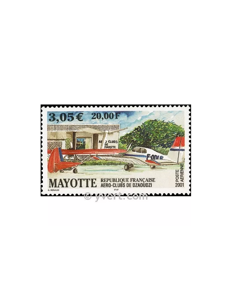 n° 5 -  Timbre Mayotte Poste aérienne