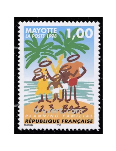 n° 54 -  Timbre Mayotte Poste
