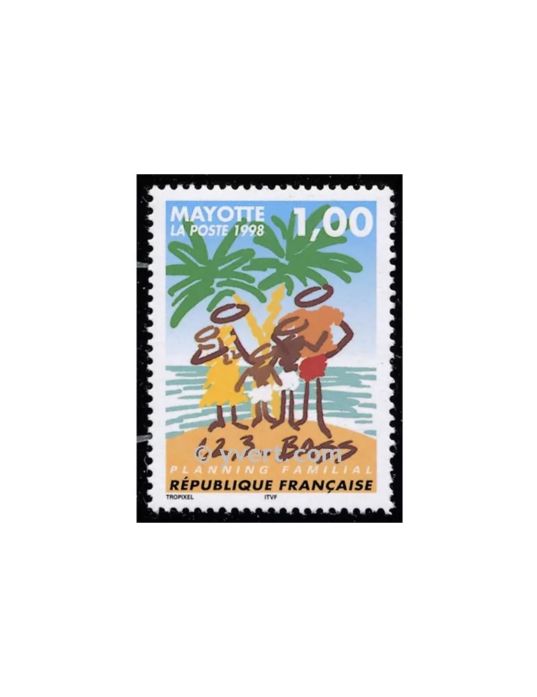 n° 54 -  Timbre Mayotte Poste