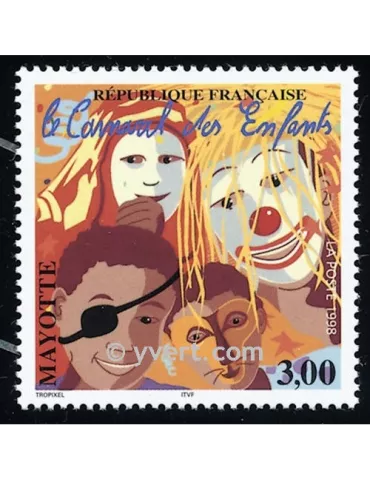 n° 55 -  Timbre Mayotte Poste