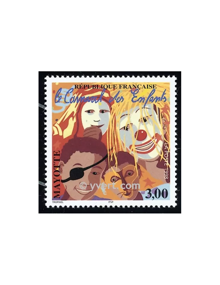 n° 55 -  Timbre Mayotte Poste