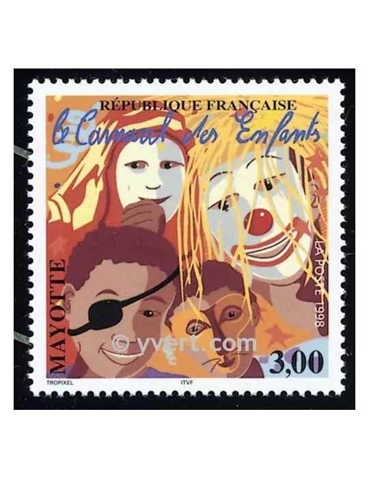 n° 55 -  Timbre Mayotte Poste