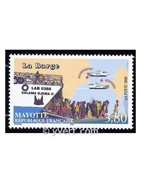 n° 56 -  Timbre Mayotte Poste