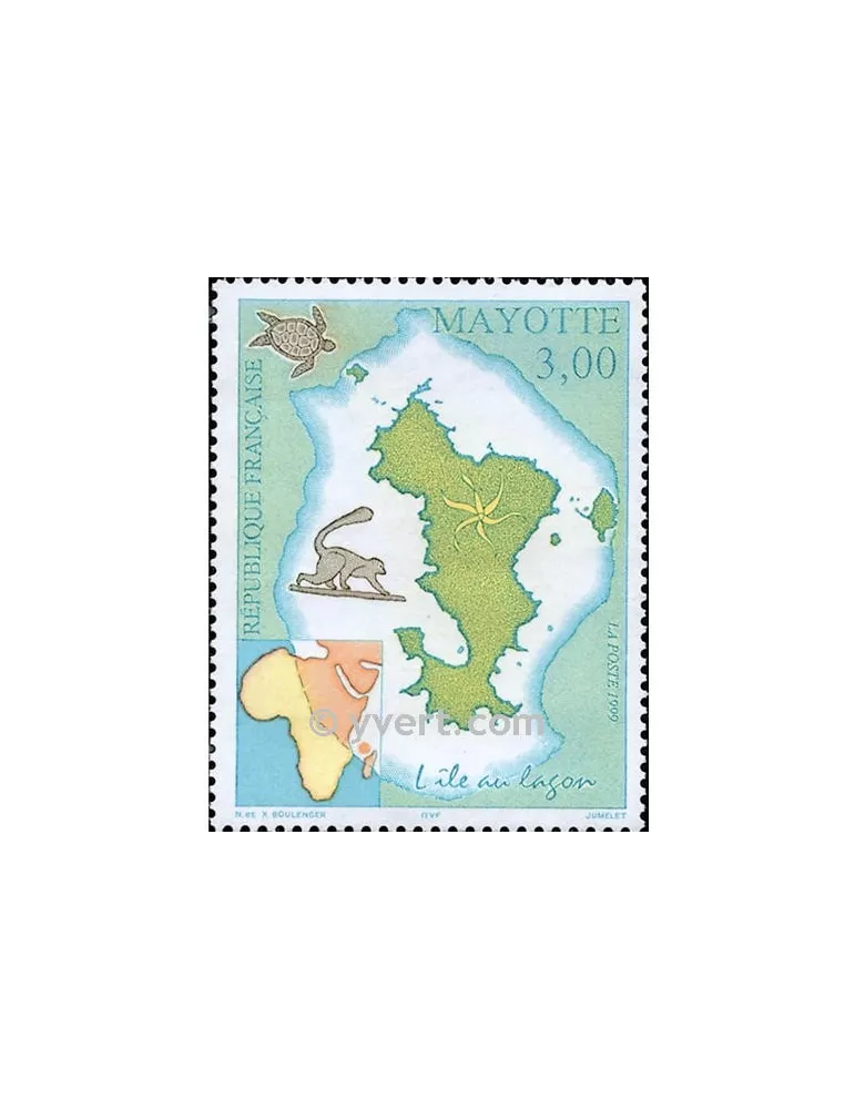n° 69 -  Timbre Mayotte Poste