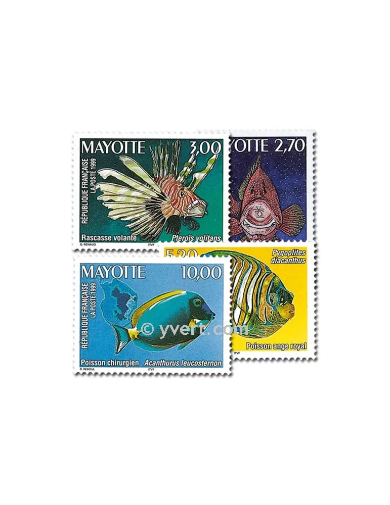 n° 71/74 -  Timbre Mayotte Poste