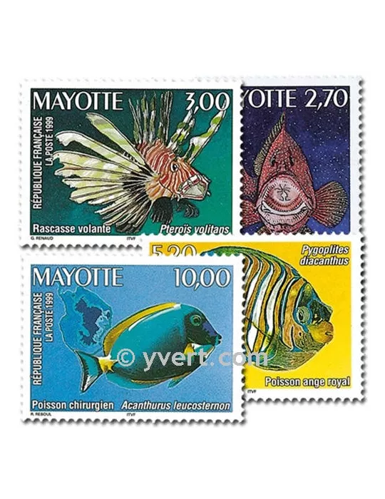 n° 71/74 -  Timbre Mayotte Poste