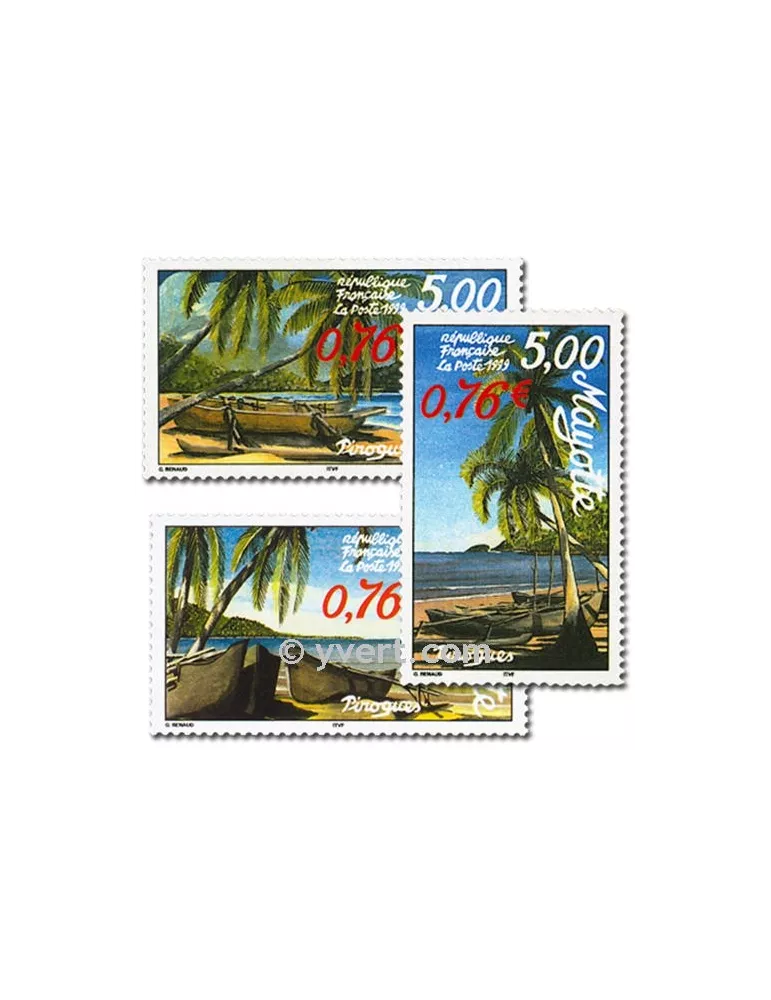 n° 76B/76D (BF 2) -  Timbre Mayotte Poste