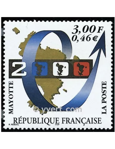 n° 80 -  Timbre Mayotte Poste