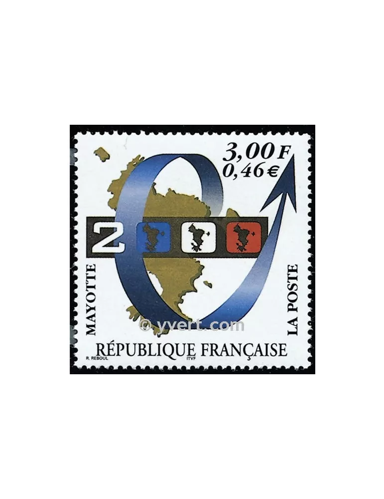 n° 80 -  Timbre Mayotte Poste
