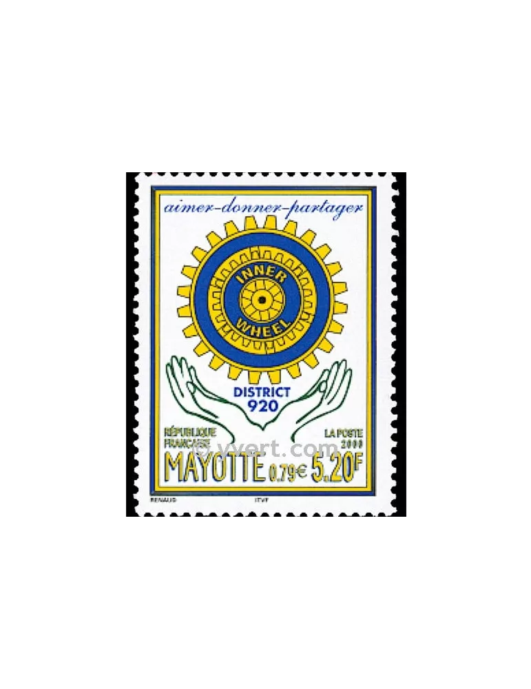 n° 83 -  Timbre Mayotte Poste