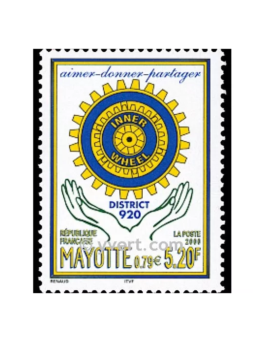n° 83 -  Timbre Mayotte Poste