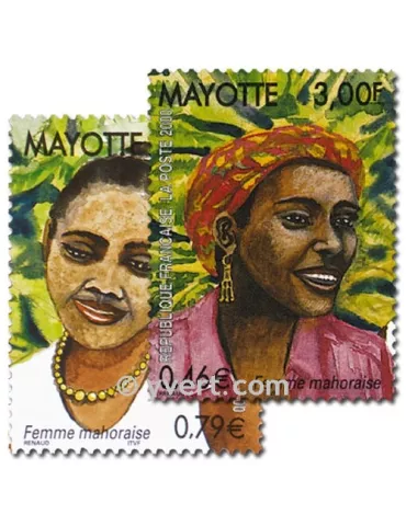 n° 85/86 (BF 3) -  Timbre Mayotte Poste