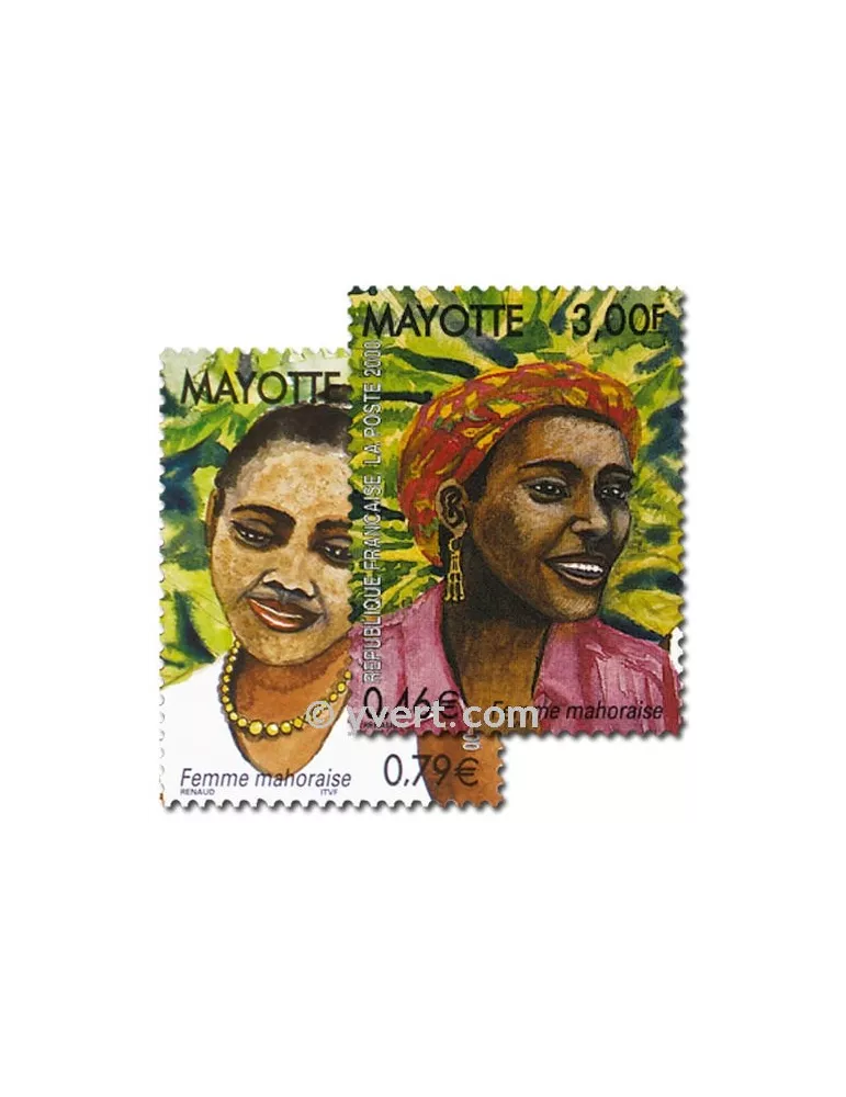 n° 85/86 (BF 3) -  Timbre Mayotte Poste