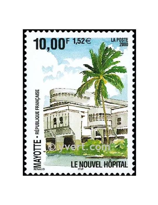 n° 91 -  Timbre Mayotte Poste
