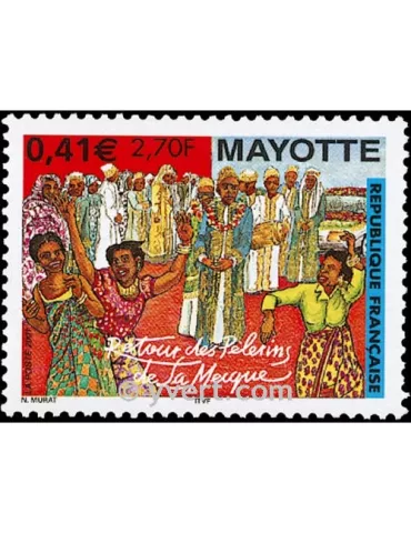 n° 100 -  Timbre Mayotte Poste