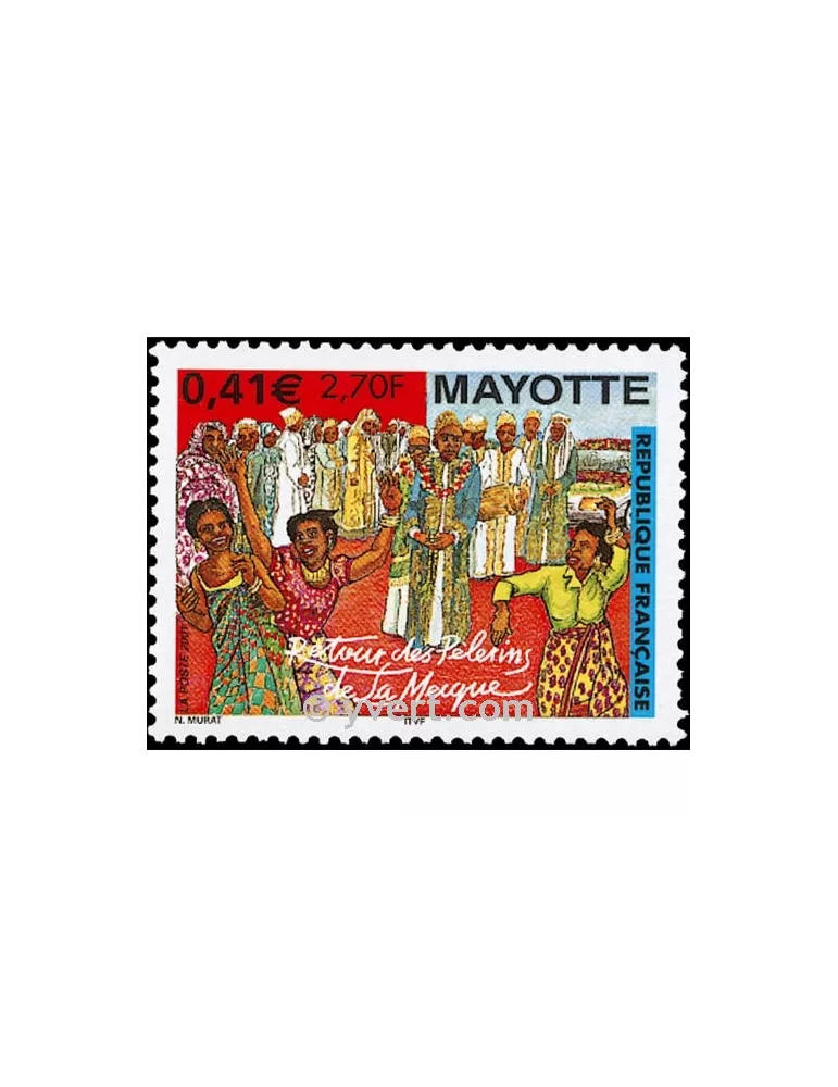 n° 100 -  Timbre Mayotte Poste